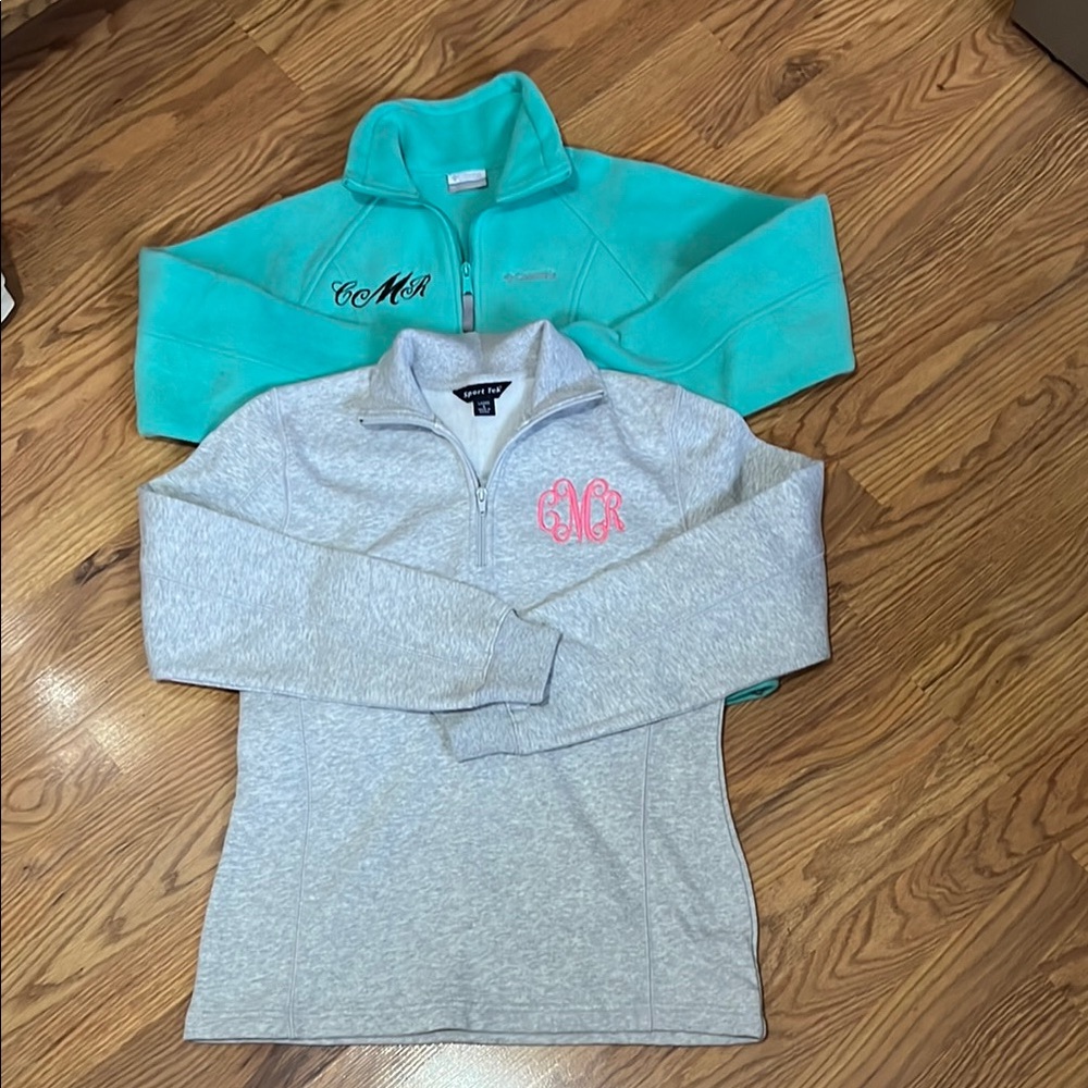 Gray and Teal Kids Pullover Tops